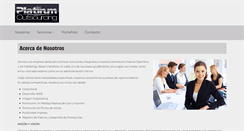 Desktop Screenshot of platinumcorporativo.com